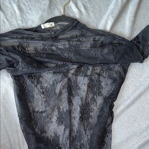 Free People black Lace Top